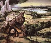 Joachim Patinir, landscape with st.jerome
